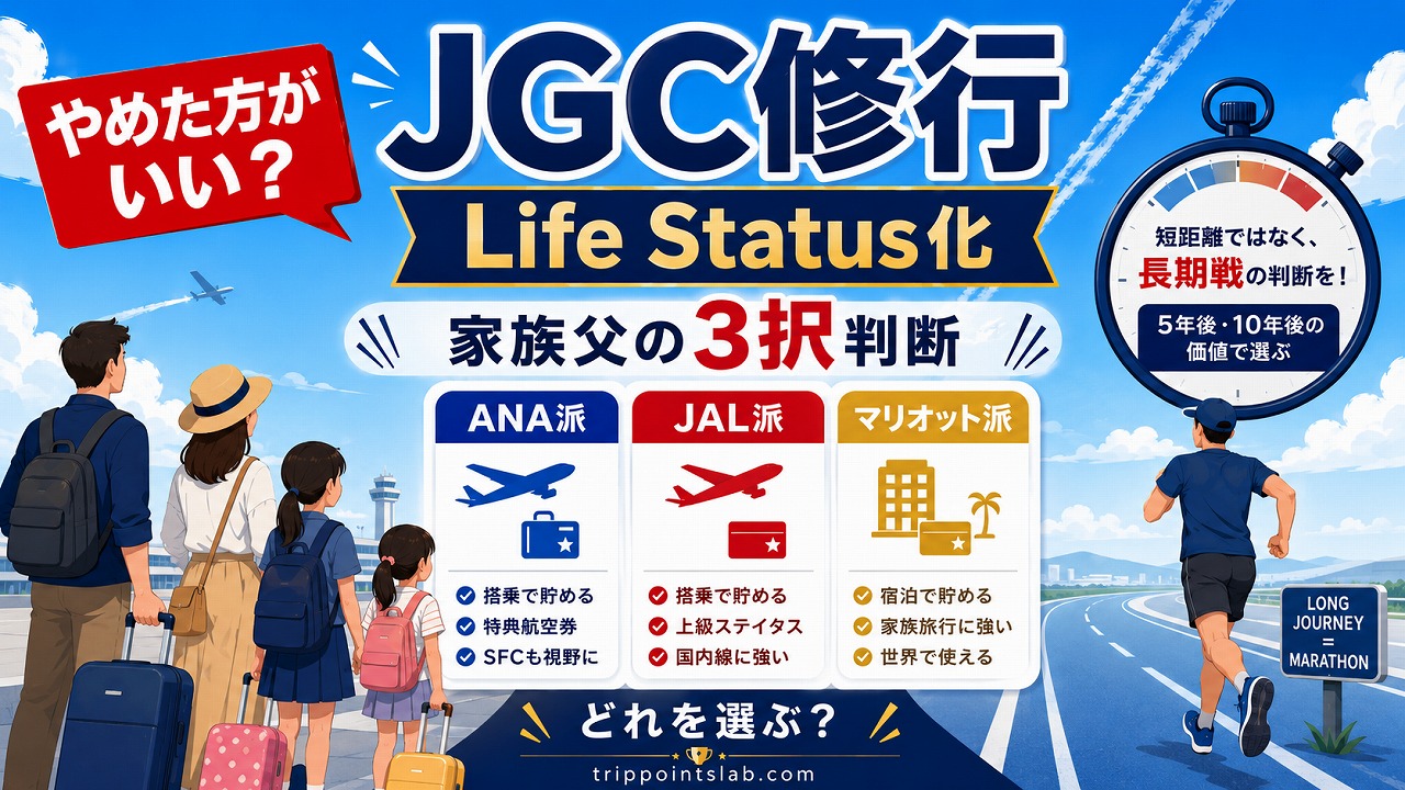 【2026年5月】JGC修行 やめた方がいい？Life Status化で家族父が出した3択判断