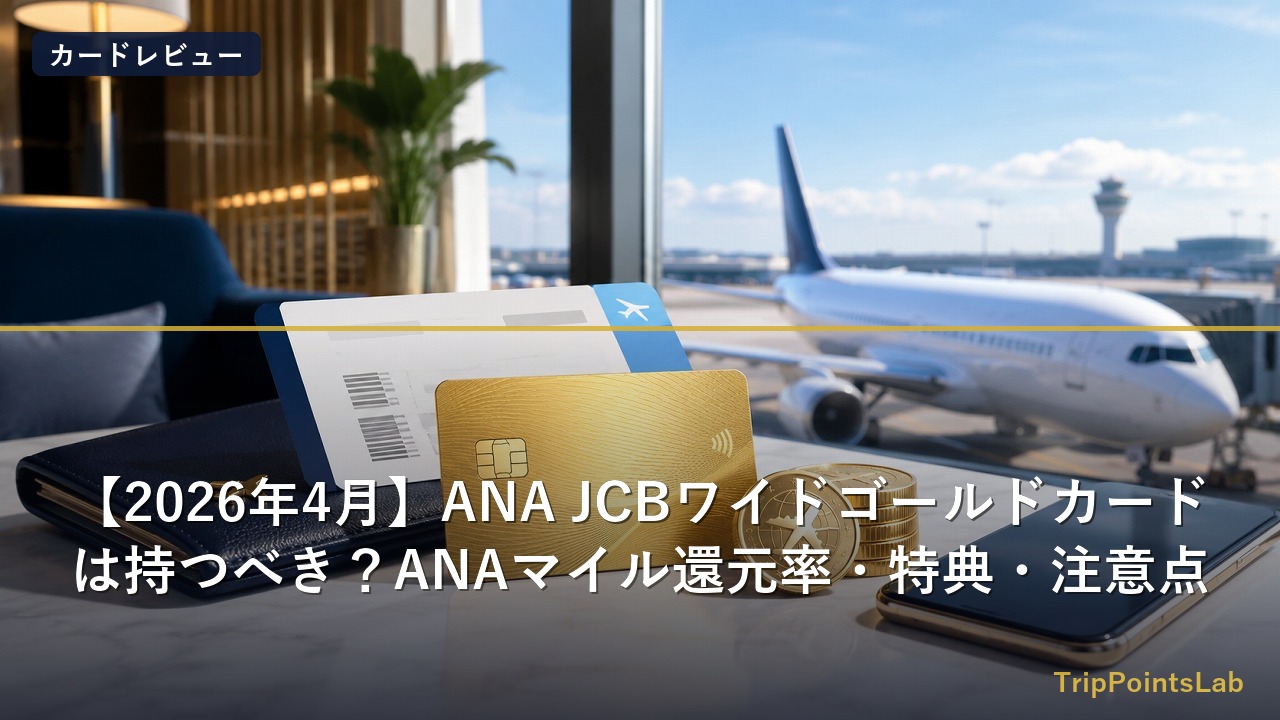 ANA JCBワイドゴールドカードの特典をイメージした画像