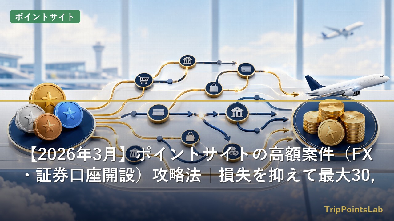 ポイントサイトの高額案件でポイントを一気に貯めるイメージ
