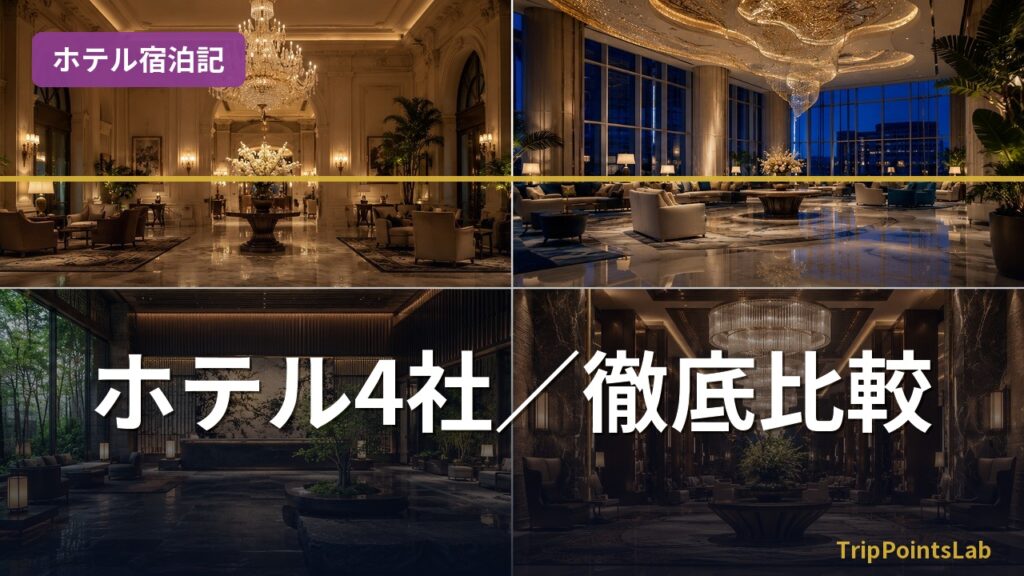 ホテル4社/徹底比較