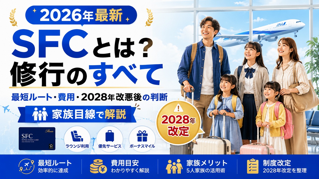 【2026年最新】SFCとは？修行のすべて｜最短ルート・費用・2028年改悪後の判断を家族目線で