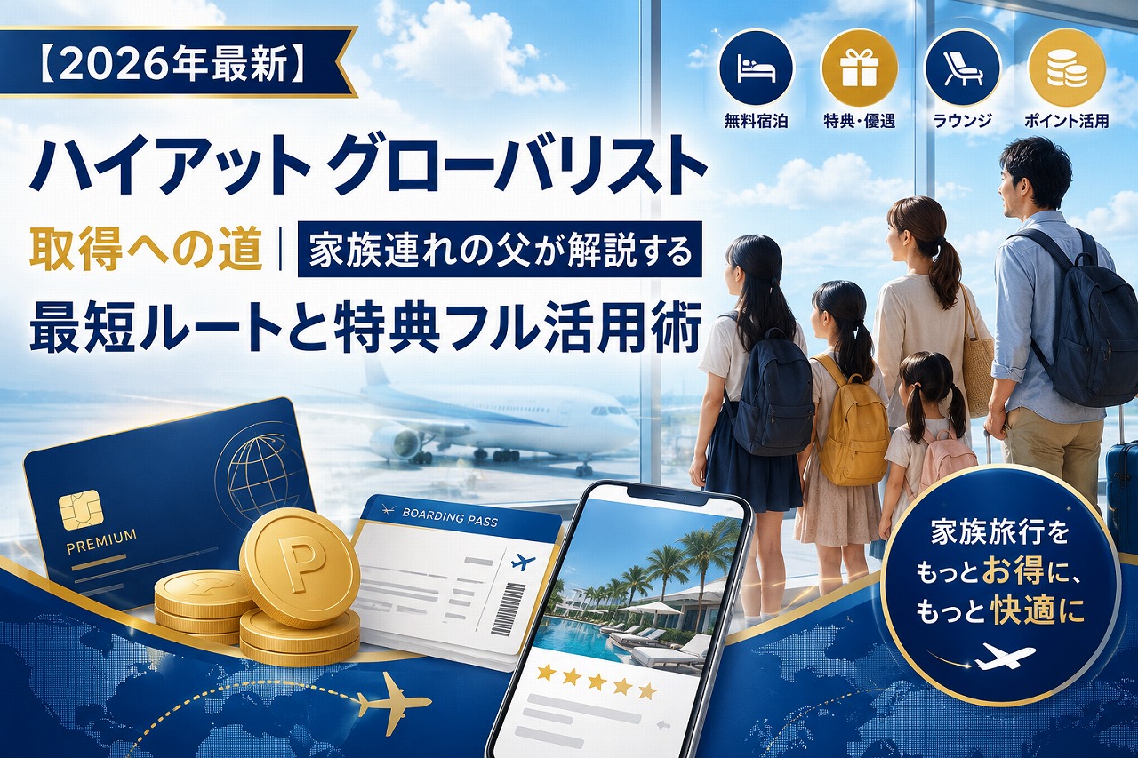 【2026年最新】ハイアット グローバリスト 取得への道｜家族連れの父が解説する最短ルートと特典フル活用術