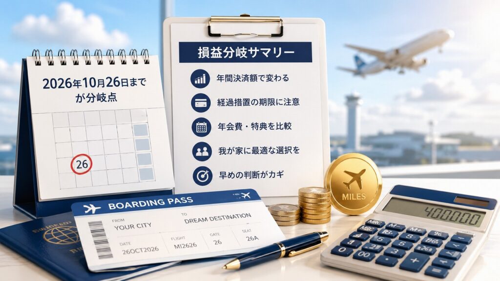 高カテゴリのホテル宿泊にポイントを集中させれば1P=1.5円も現実的ですが、「確実に得した」と言える保守ラインで判断したいので、本記事は0.7円を採用しています。