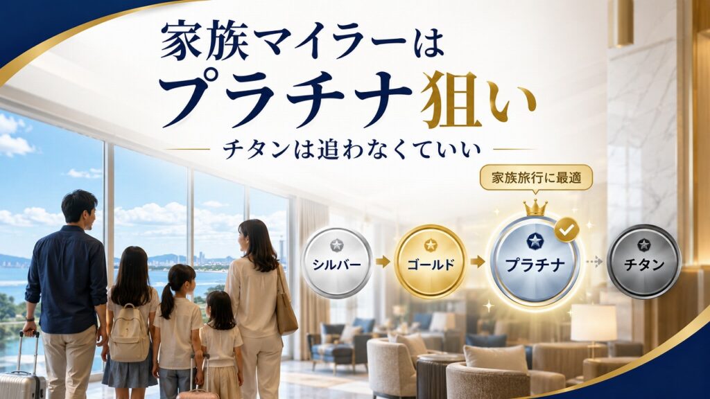 マリオットのステータスを家族目線で評価し直すと、ゴールが見えてきます。
